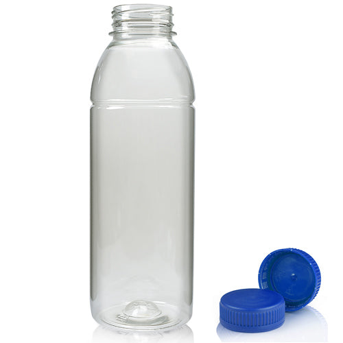 500ml Plastic Juice Bottle With 38mm Blue T/E Juice Cap