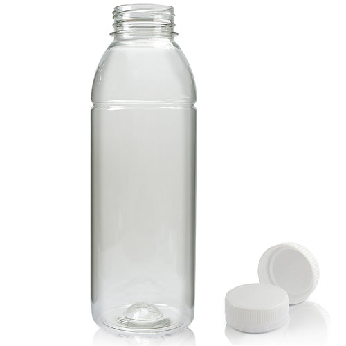 500ml Plastic Juice Bottle With 38mm White T/E Juice Cap