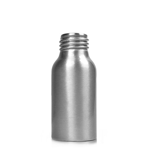 50ml Brushed Aluminium Bottle (24mm neck) (No Cap)