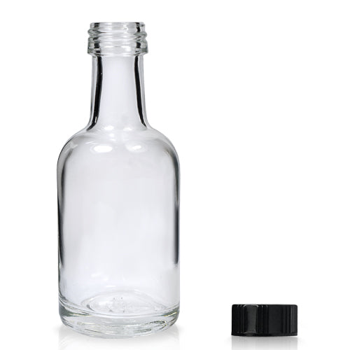 50ml 'Derby' Miniature Glass Bottle & 20mm Polycone Cap