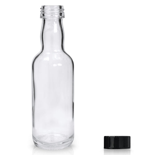 50ml 'Vodka' Miniature Glass Bottle & 20mm Polycone Cap