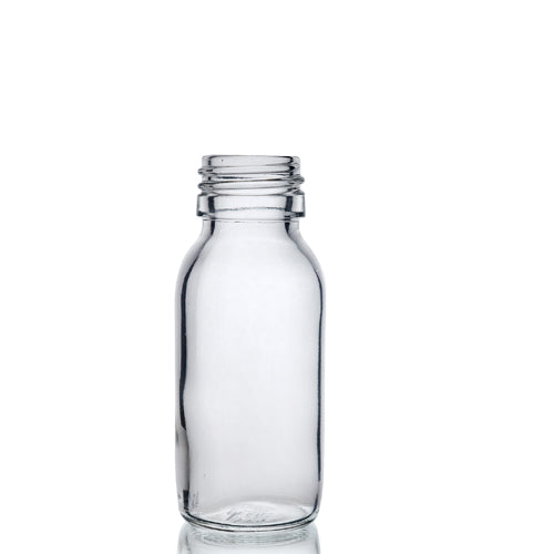 60ml Clear Glass Sirop Bottle (No Cap)